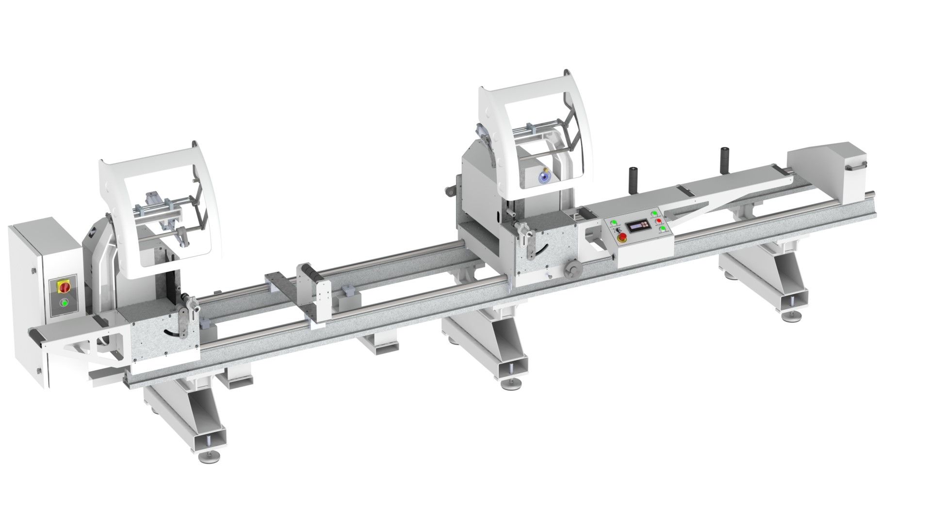 МАШИНЫ ДЛЯ РЕЗКИ ПВХ - Manual Double Head Cutting Machine CKM-400