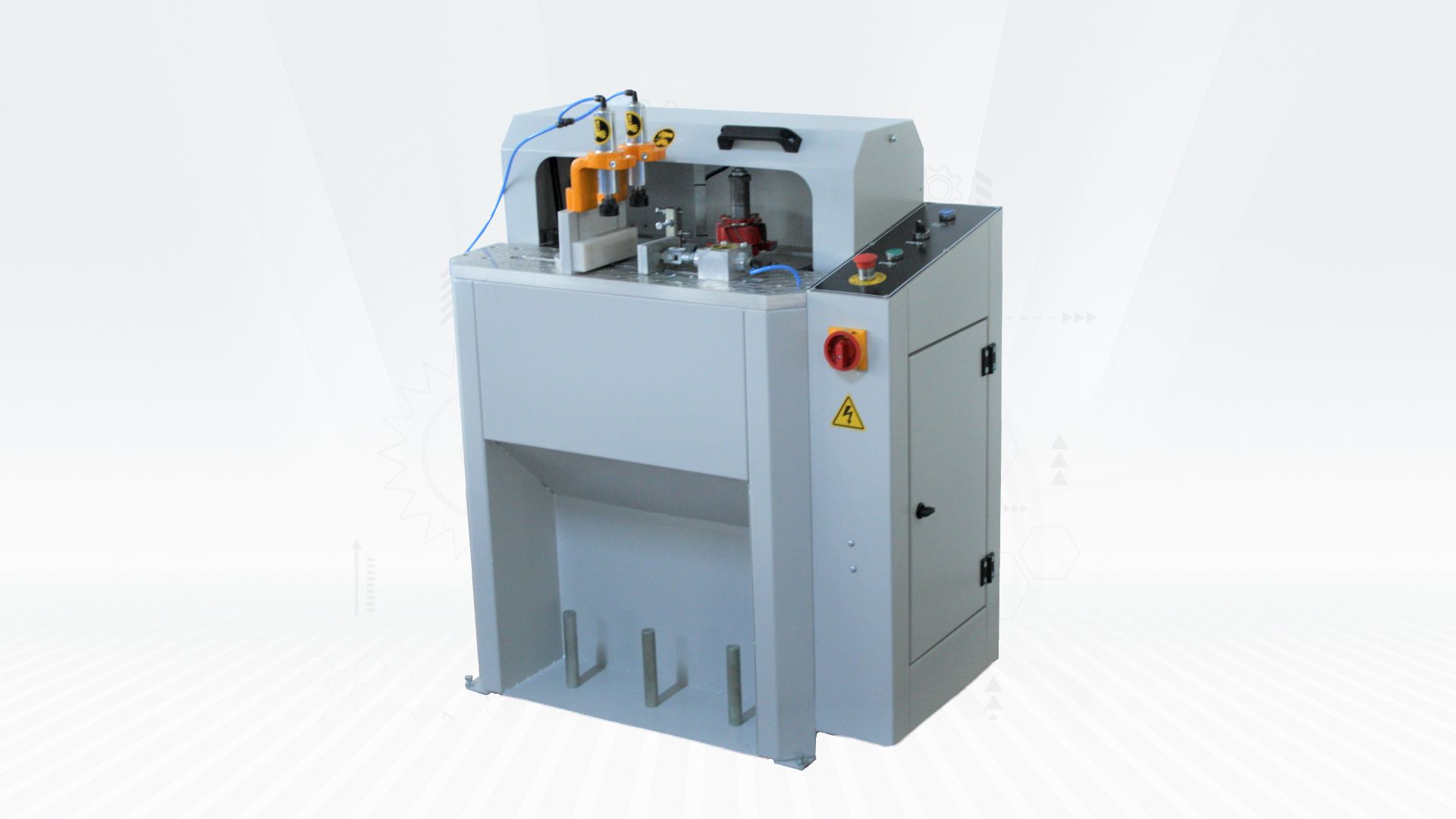 ФРЕЗЕРНЫЕ СТАНКИ ДЛЯ ПВХ - Taming End Milling Machine Alum. - PVC Profile Taming Machine For 120mm