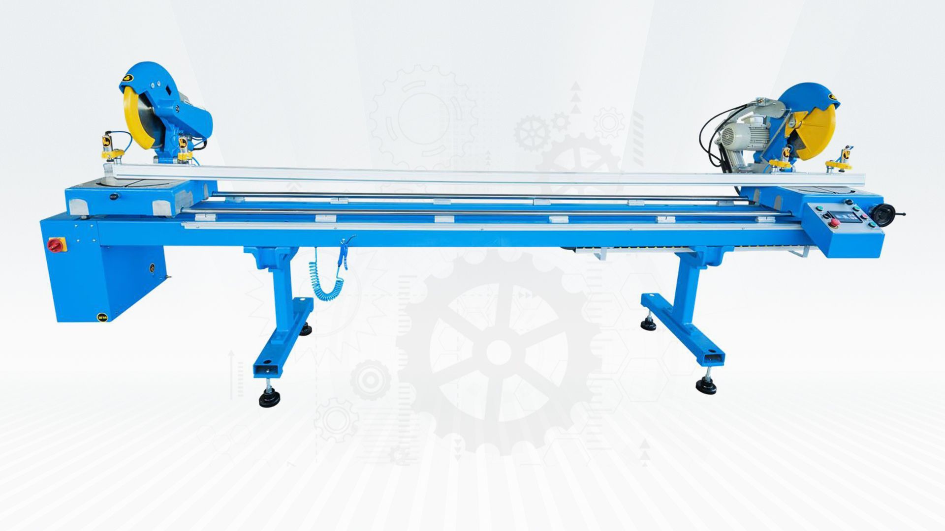 СТАНКИ ДЛЯ РЕЗКИ АЛЮМИНИЯ - DOUBLE CUTTING MACHINE ( HYDRO PNEUMATIC )